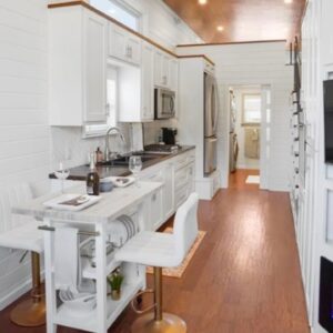 Amazing Beautiful Custom Tiny Home on Wheels with Floor Plan