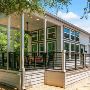 Amazing Luxury Flower Child Tiny Home sits on a Large 5 Acre