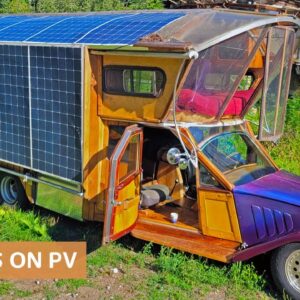 They turn clunkers into 100% solar-powered homes on wheels: No need of 🔌