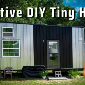 Young Woman & Dad Build $18k Tiny House w/ Amazing Closet!