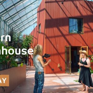 Family wraps homestead in greenhouse to warm up & grow food all year