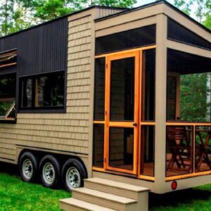 The Coziest Tiny House on Wheels with Screened in Porch