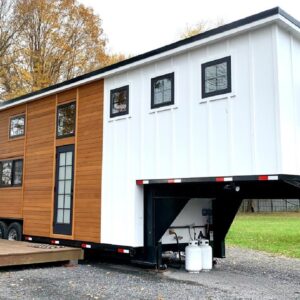 Ultra Modern Farmhouse Style Tiny House for Sale in NY