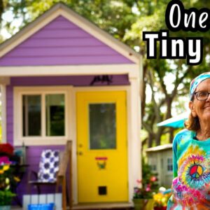 Her 1 Level Tiny House dream come true after severe health problems