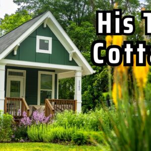 His sweet Tiny Cottage! Low-cost living in 250 Sqft Tiny House