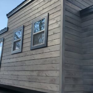 Rustic Modern Pine Tiny House by KJE Tiny Homes