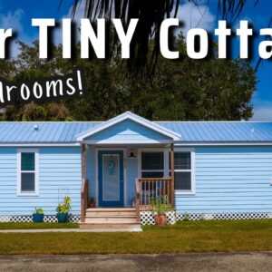 She's Aging in Place in 1-level Tiny Cottage! In a Tiny Home Village