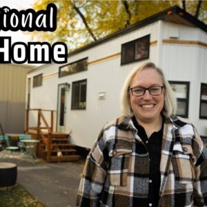 Her beautiful Tiny House really wows! Downsized for more flexibility