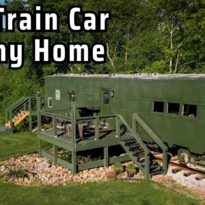 WW2 Train Car Transformed into Amazing Tiny House! 🚃 Conversion Tips