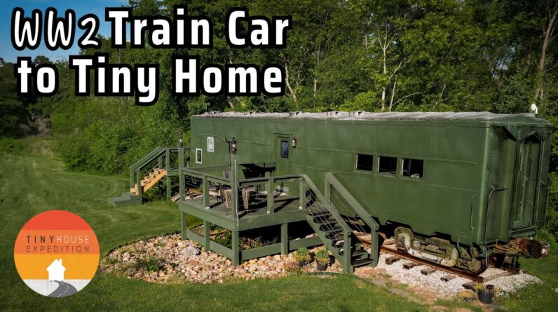 WW2 Train Car Transformed into Amazing Tiny House! 🚃 Conversion Tips