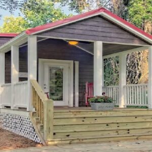 Possibly The COZIEST Little Red Roof Tiny House in the GA Mountains!