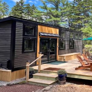 Absolutely Gorgeous Black Tiny House at The Heart of Mount Desert Island