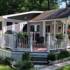 The Most Beautiful Lake Winnipesaukee Park Model with Amazing Porch and Deck