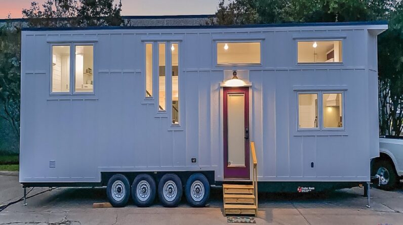 The Most Popular Beautiful Rambler Deluxe Tiny House with Floor Plan